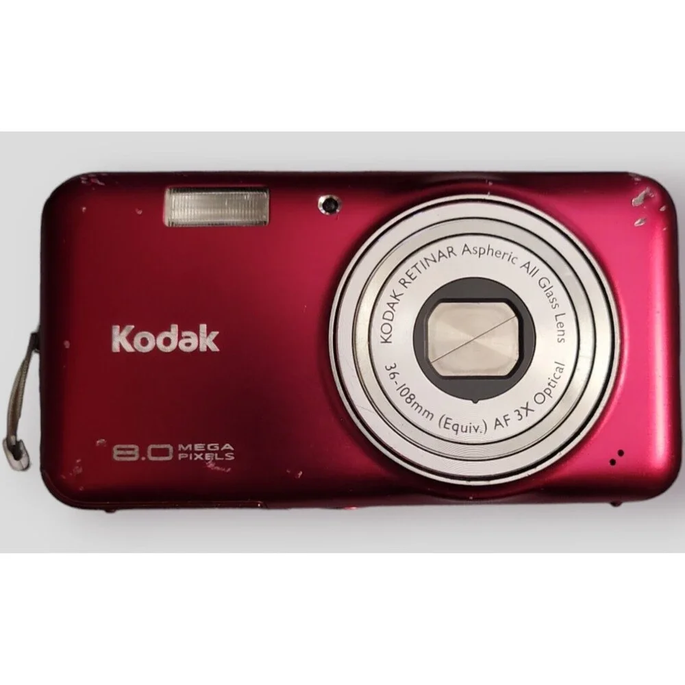 Red Kodak EasyShare V803 Battery Charger NOT Included- For Parts Only